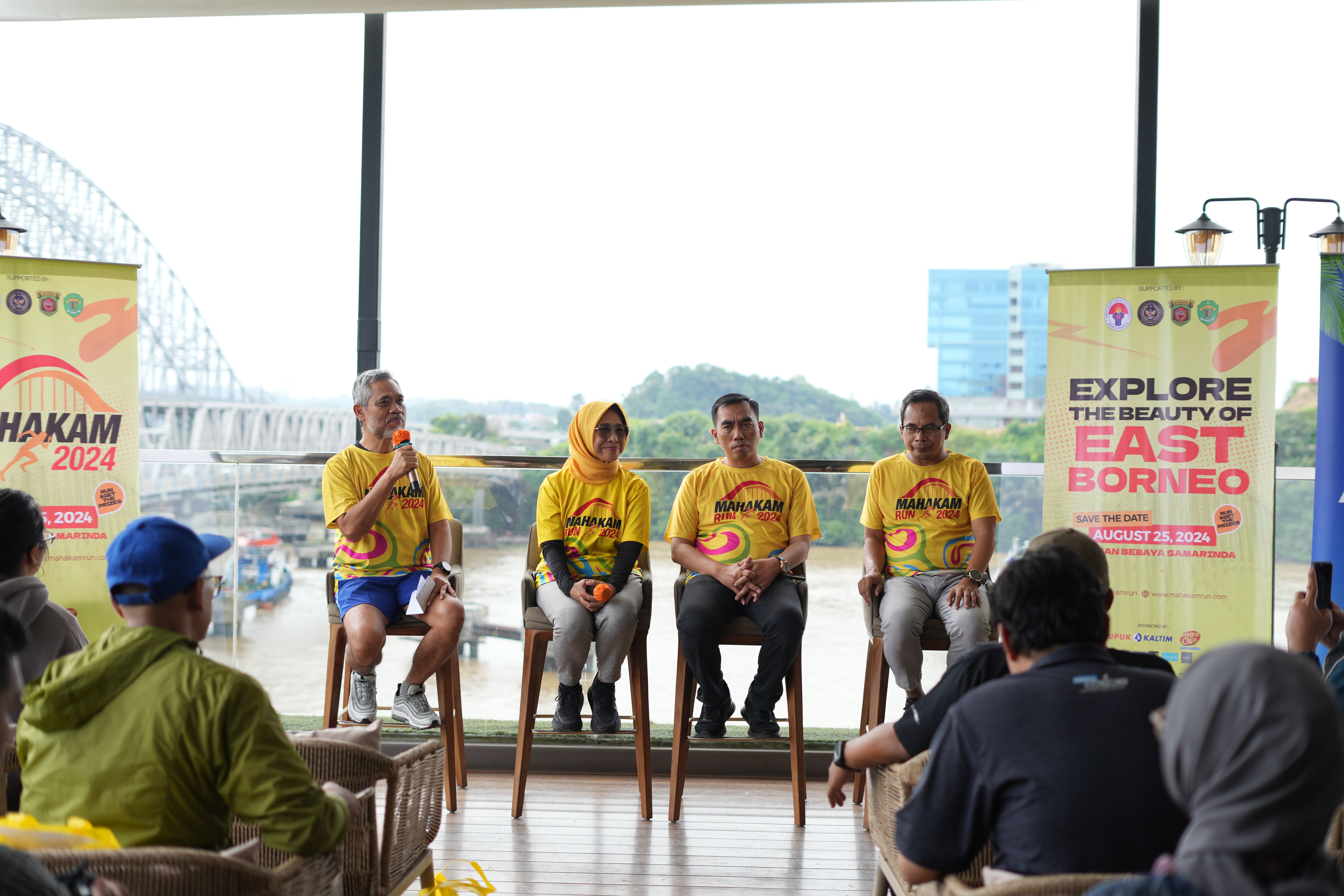 Ketua Penyelenggara Mahakam Run 2024, Siswanda H Sumarto dan Wakil Ketua Komisi X DPR RI, Hetifah Sjaifudian